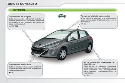 2010-2011 Peugeot 308 Owner's Manual | Spanish