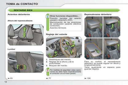 2010-2011 Peugeot 308 Owner's Manual | Spanish