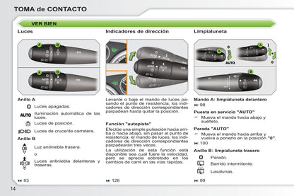 2010-2011 Peugeot 308 Owner's Manual | Spanish