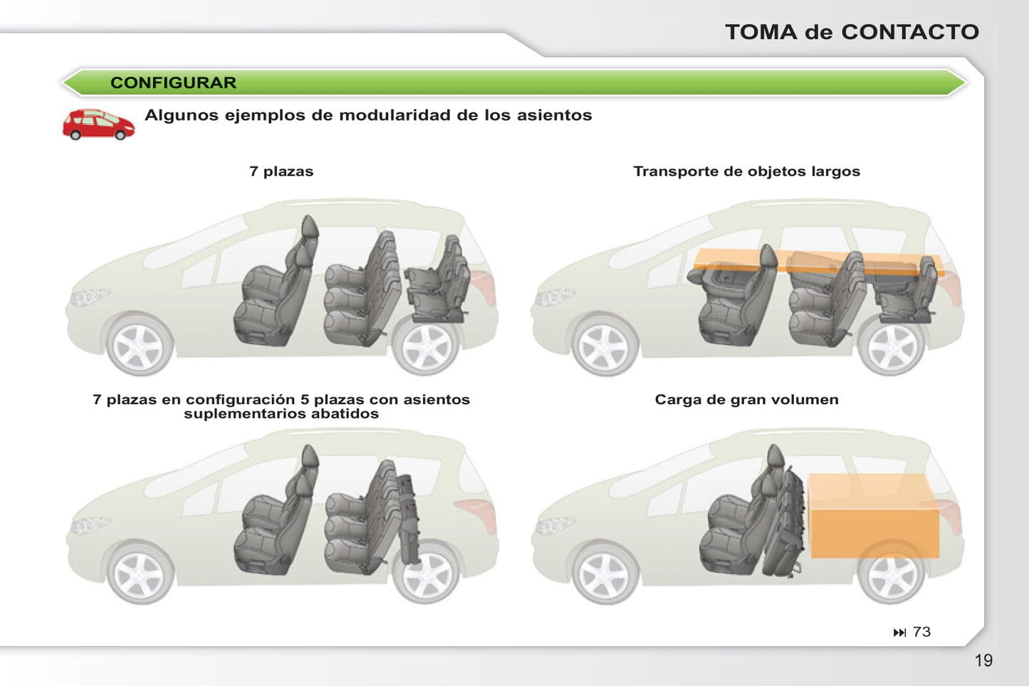 2010-2011 Peugeot 308 Owner's Manual | Spanish