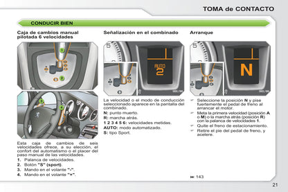 2010-2011 Peugeot 308 Owner's Manual | Spanish