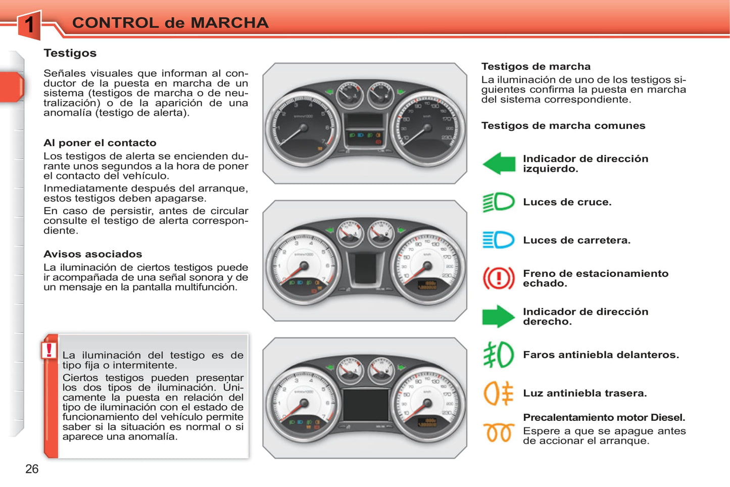 2010-2011 Peugeot 308 Owner's Manual | Spanish