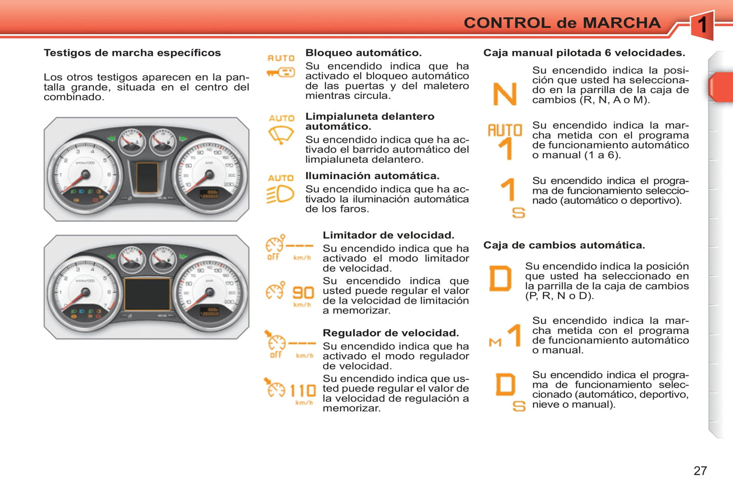 2010-2011 Peugeot 308 Owner's Manual | Spanish