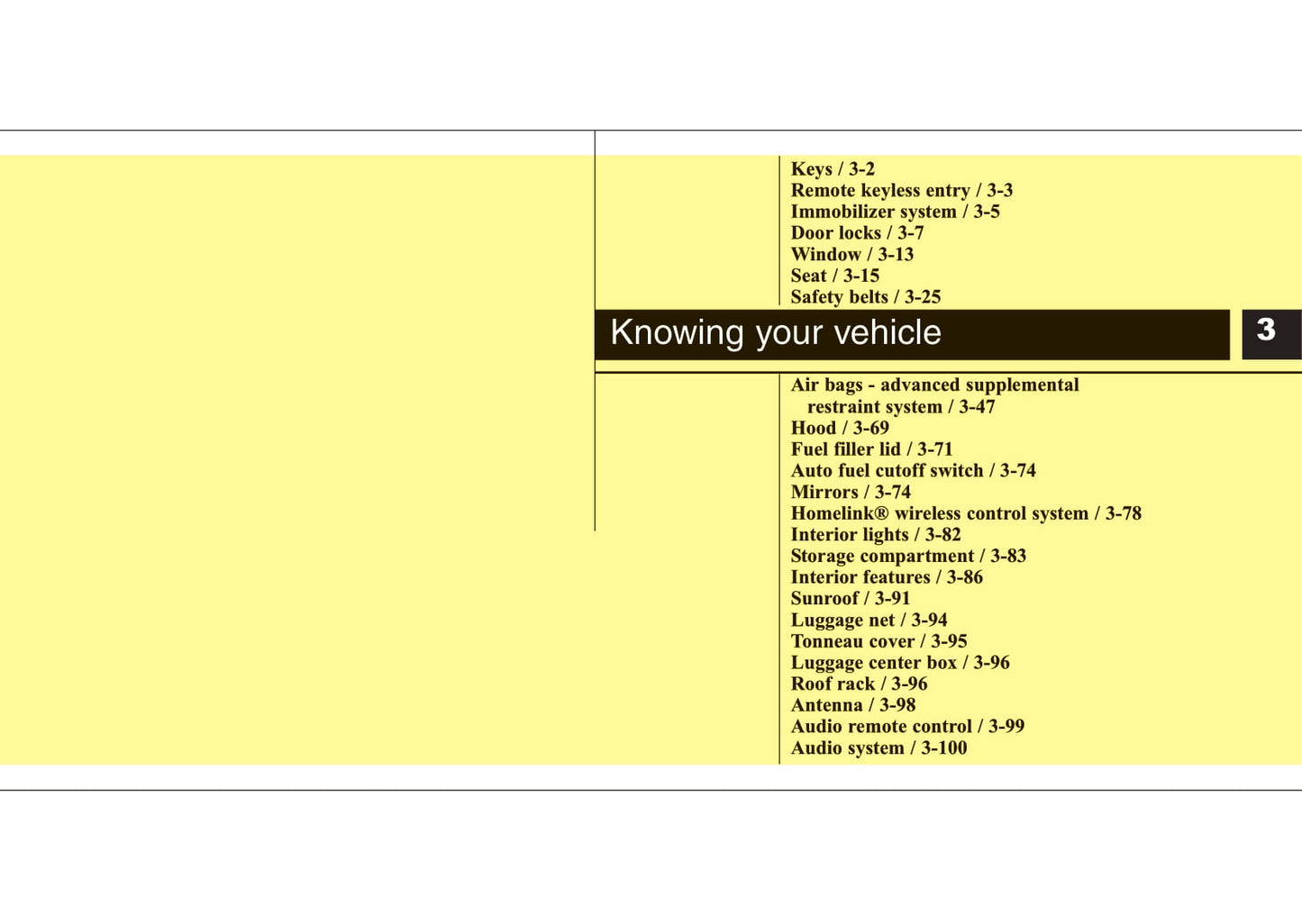 2008 Kia Sorento Owner's Manual | English