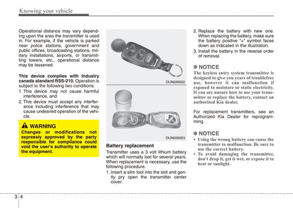 2008 Kia Sorento Owner's Manual | English