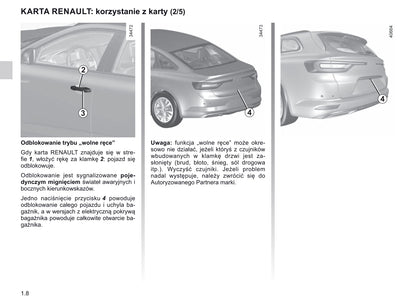 2018-2019 Renault Talisman Owner's Manual | Polish