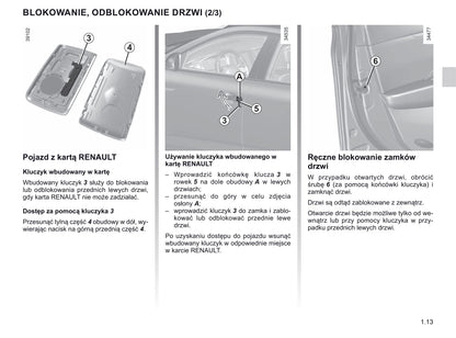 2018-2019 Renault Talisman Owner's Manual | Polish