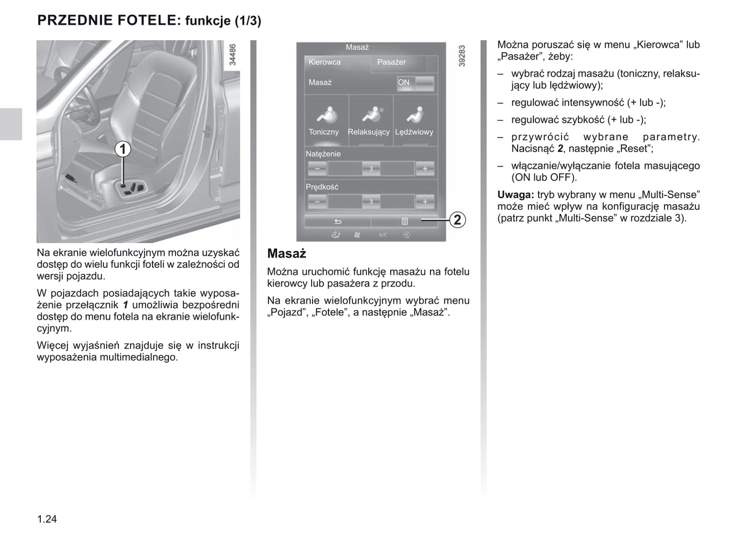 2018-2019 Renault Talisman Owner's Manual | Polish