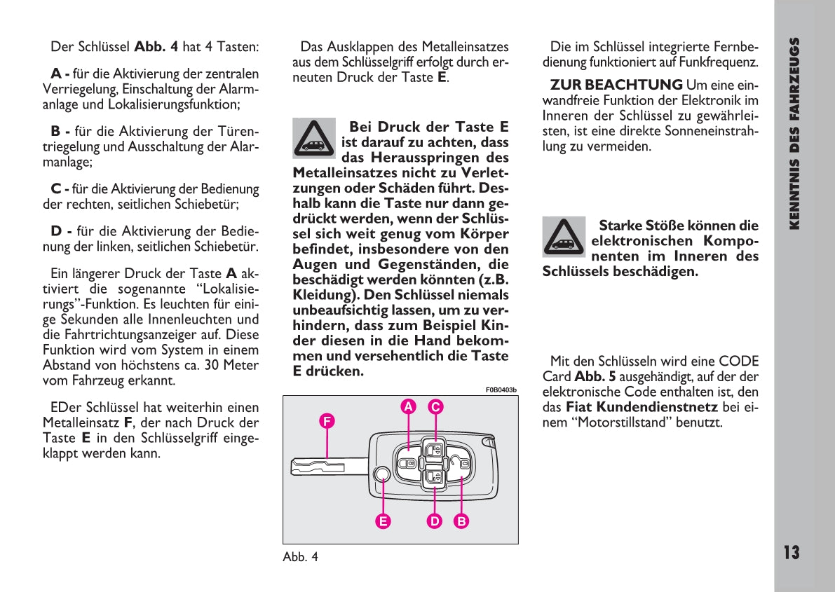 2007-2008 Fiat Ulysse Bedienungsanleitung | Deutsch