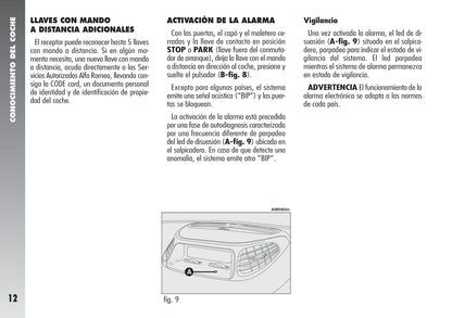 2003-2005 Alfa Romeo 156 Gebruikershandleiding | Spaans