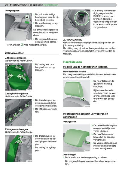 2018-2021 Skoda Fabia Bedienungsanleitung | Niederländisch