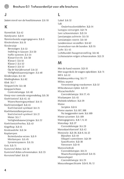 2003-2006 Volkswagen Touran Gebruikershandleiding | Nederlands