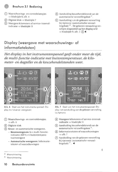 2003-2006 Volkswagen Touran Gebruikershandleiding | Nederlands