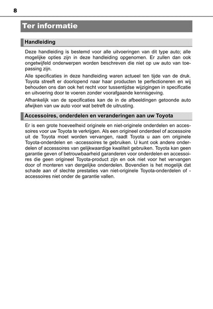 2019-2020 Toyota Yaris Hybrid Owner's Manual | Dutch