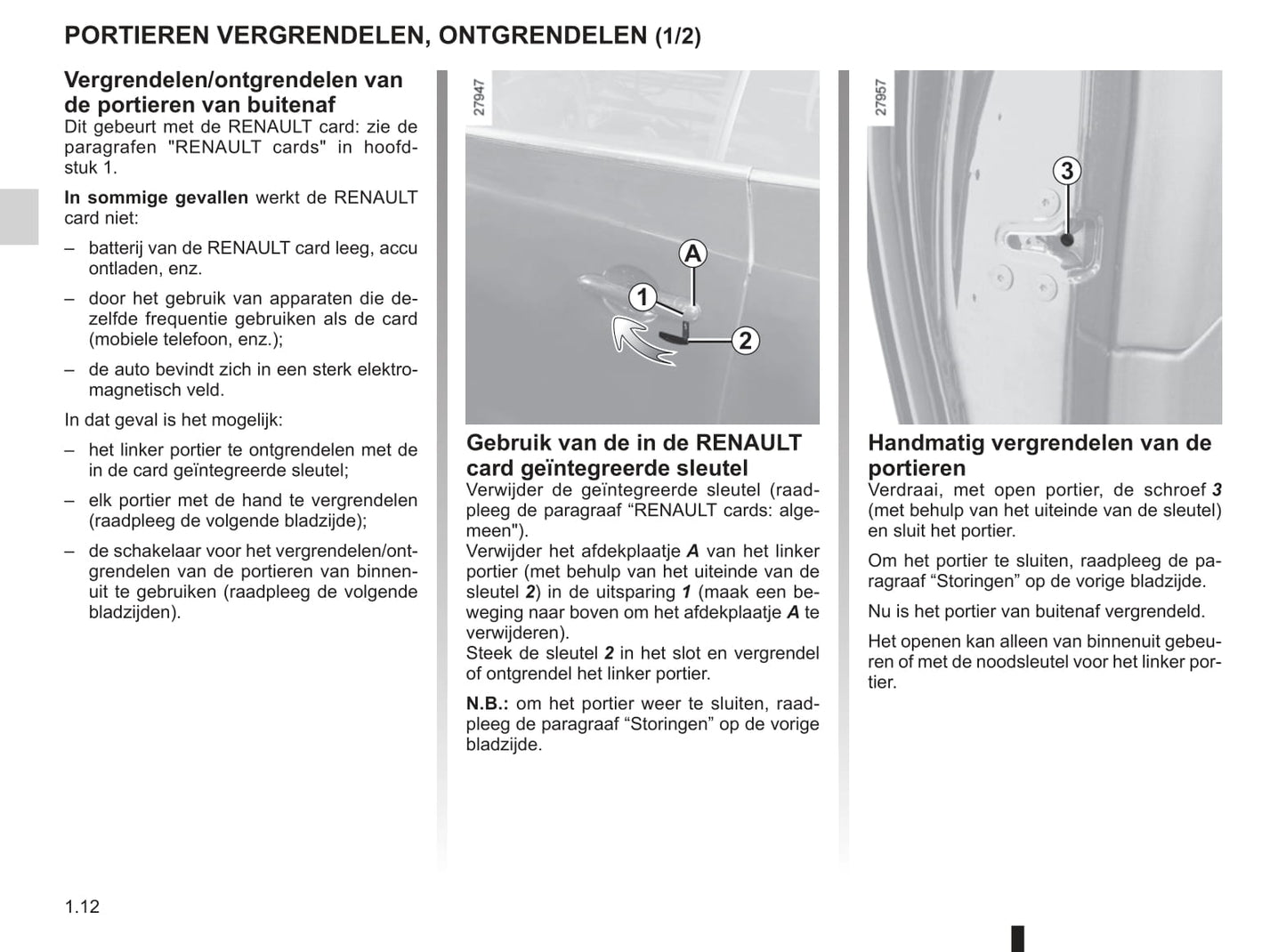 2012-2013 Renault Laguna Coupé Owner's Manual | Dutch