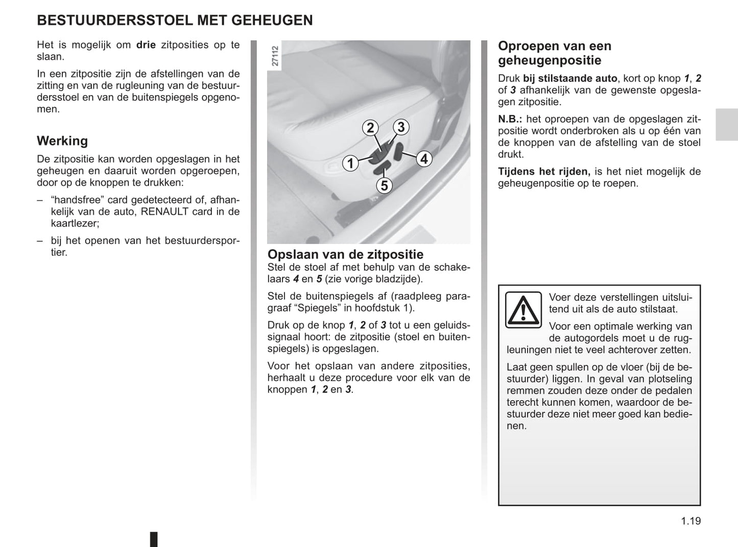 2012-2013 Renault Laguna Coupé Owner's Manual | Dutch