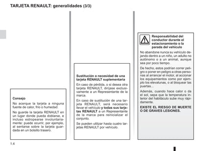 2013-2017 Renault Captur Manuel du propriétaire | Espagnol