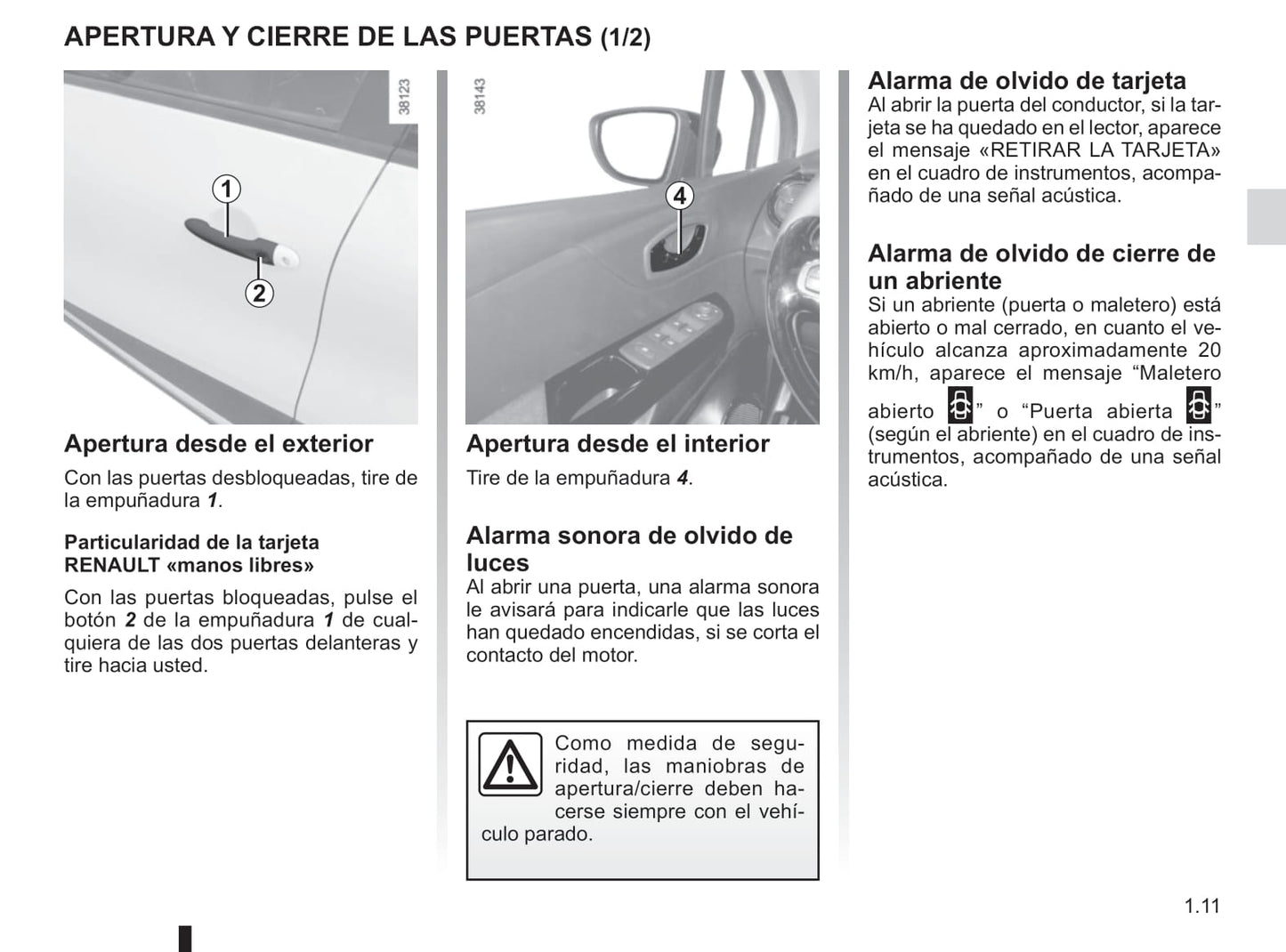 2013-2017 Renault Captur Manuel du propriétaire | Espagnol