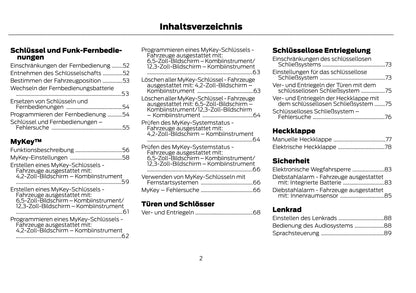 2021-2022 Ford Kuga Vignale/Kuga Vignale Hybrid Owner's Manual | German