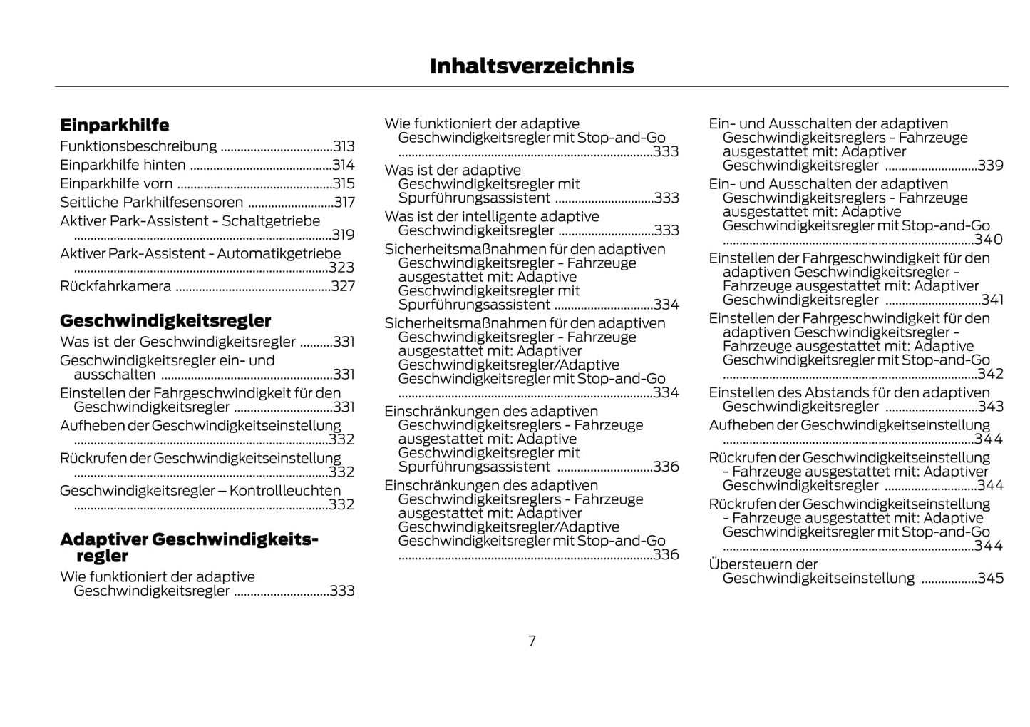 2021-2022 Ford Kuga Vignale/Kuga Vignale Hybrid Owner's Manual | German