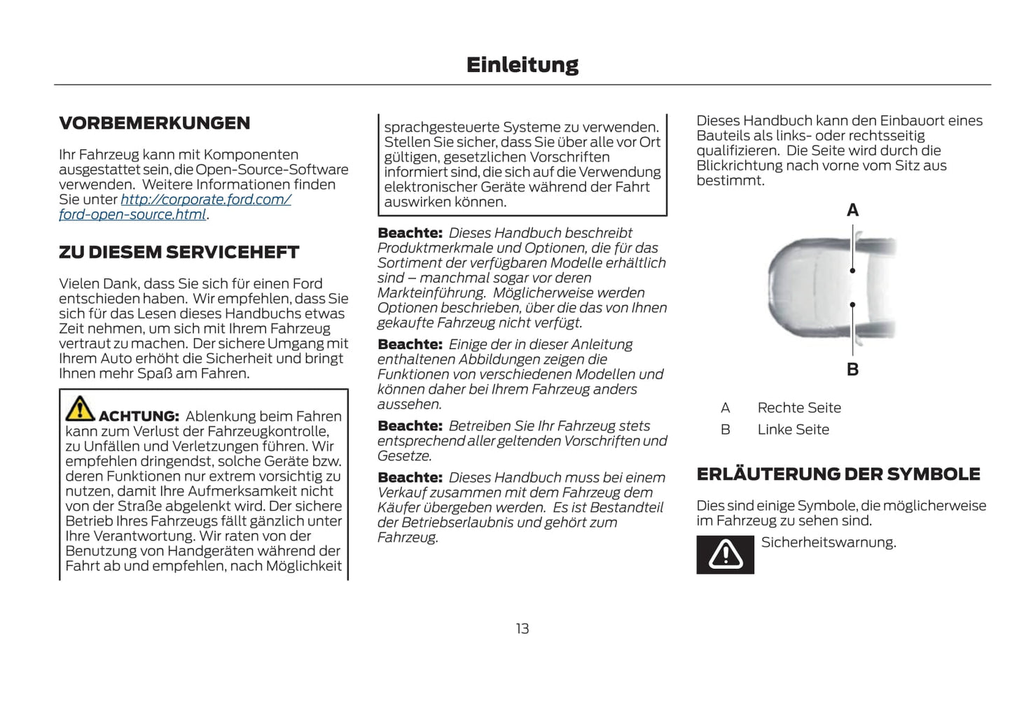 2021-2022 Ford Kuga Vignale/Kuga Vignale Hybrid Owner's Manual | German