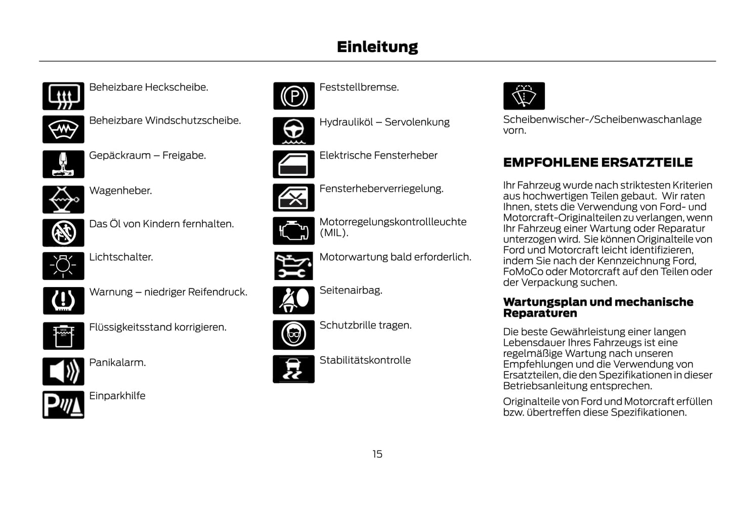 2021-2022 Ford Kuga Vignale/Kuga Vignale Hybrid Owner's Manual | German