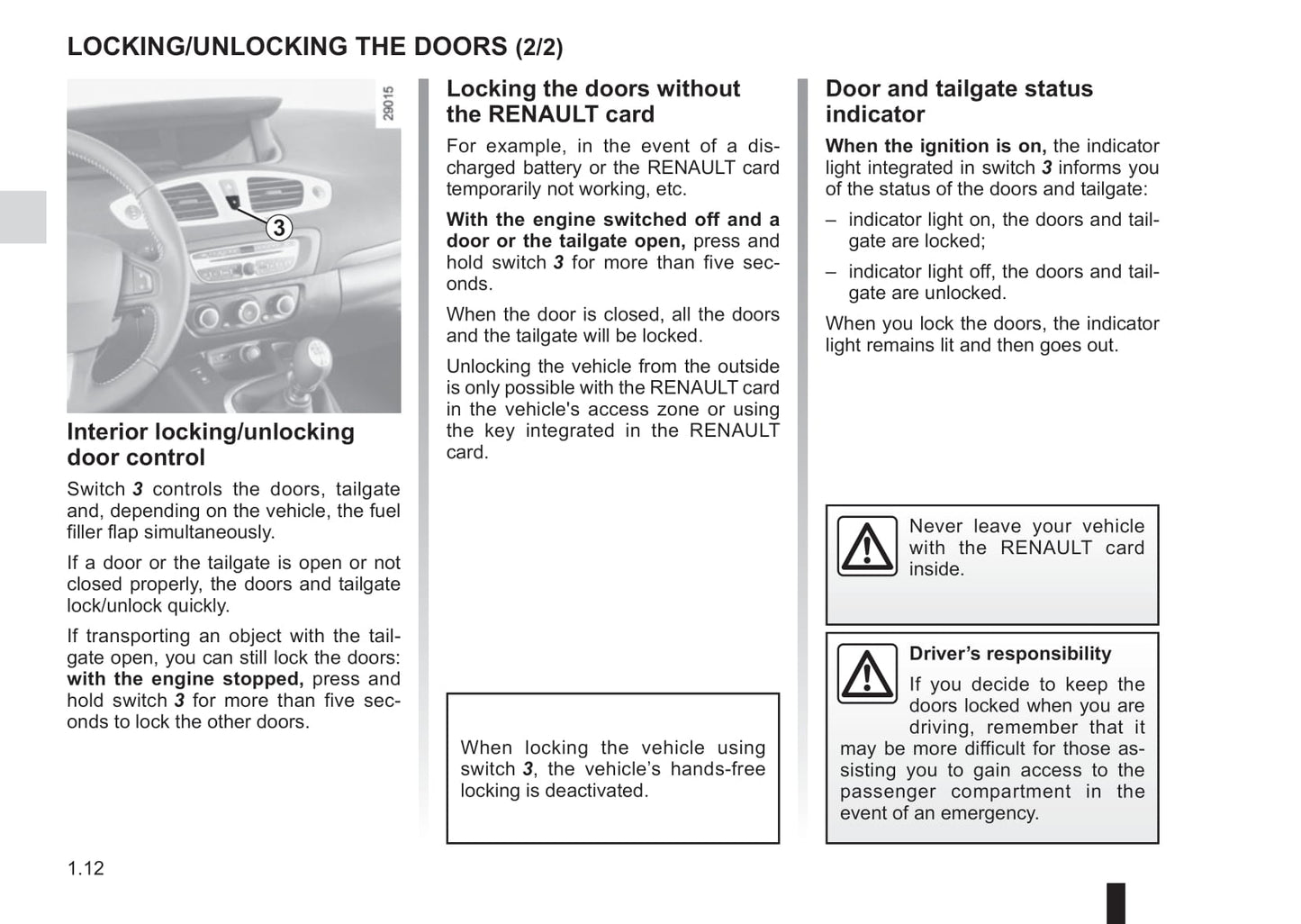 2015-2016 Renault Scénic/Grand Scénic Owner's Manual | English