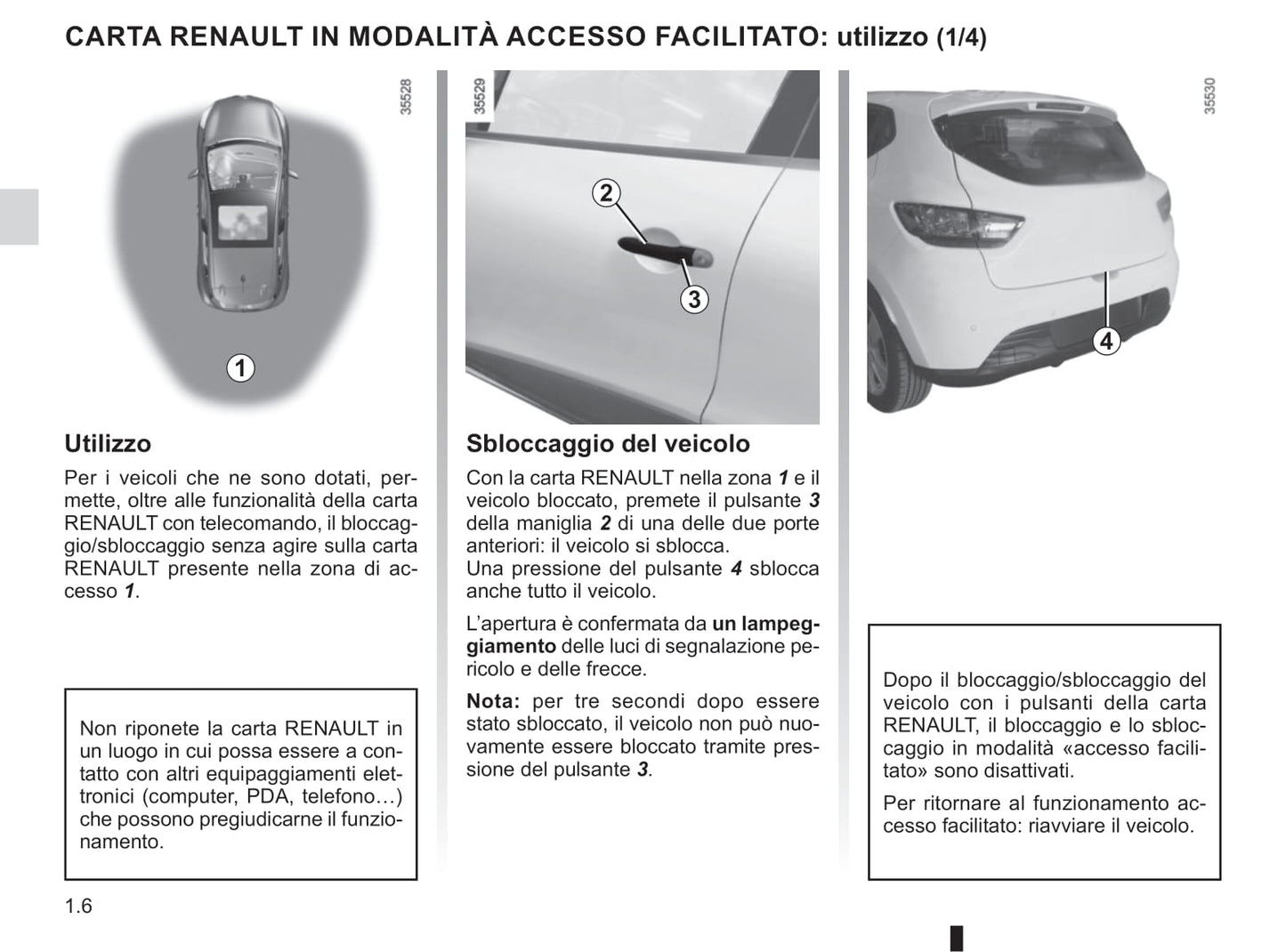 2019-2020 Renault Clio Owner's Manual | Italian