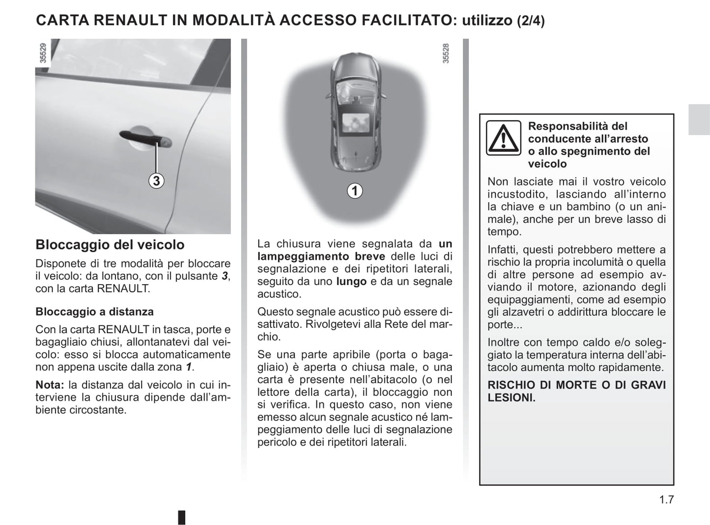 2019-2020 Renault Clio Owner's Manual | Italian