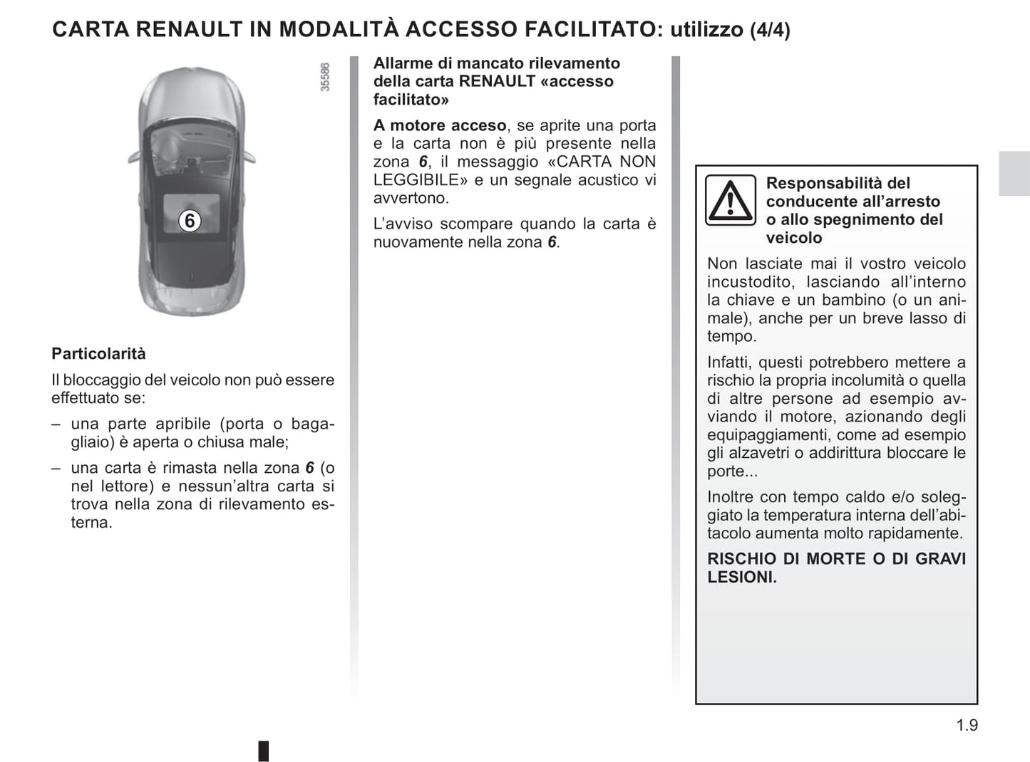 2019-2020 Renault Clio Owner's Manual | Italian