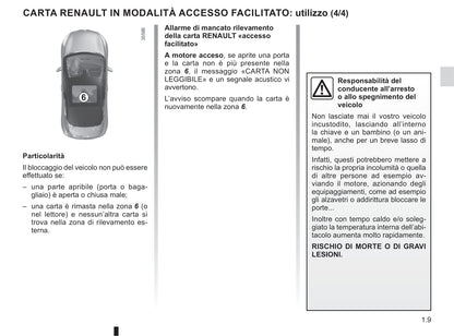 2019-2020 Renault Clio Owner's Manual | Italian