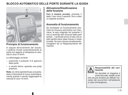 2019-2020 Renault Clio Owner's Manual | Italian