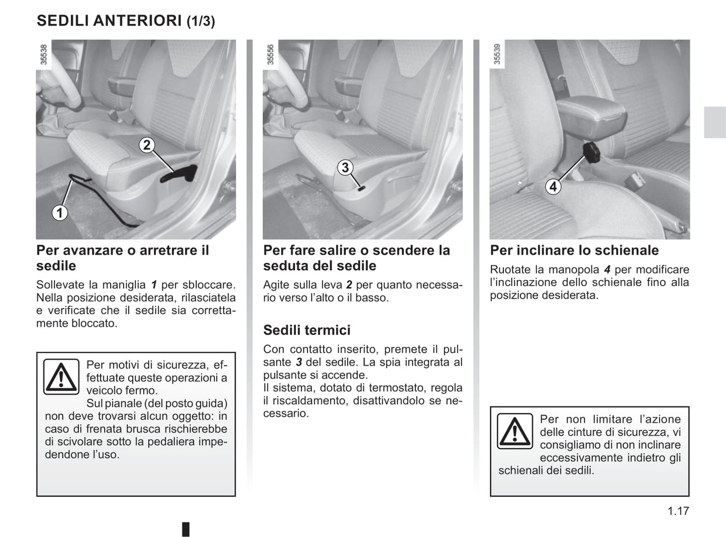 2019-2020 Renault Clio Owner's Manual | Italian