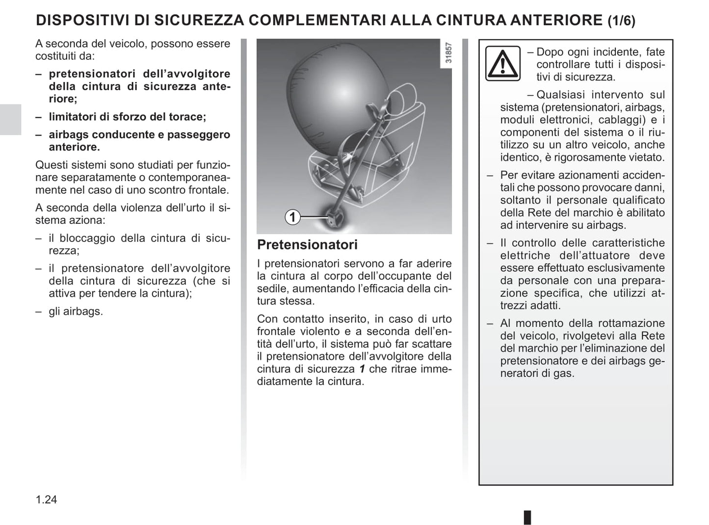 2019-2020 Renault Clio Owner's Manual | Italian