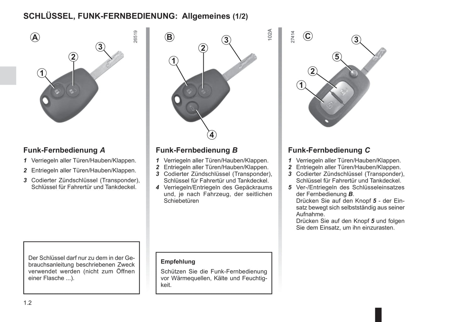 2016-2017 Renault Kangoo Owner's Manual | German