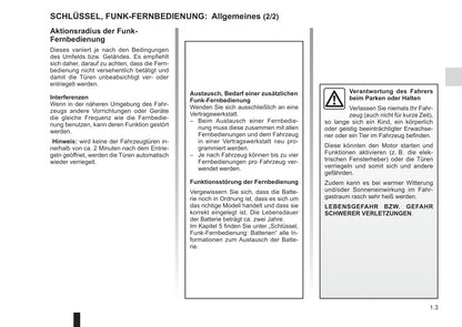 2016-2017 Renault Kangoo Owner's Manual | German