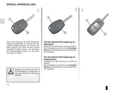 2016-2017 Renault Kangoo Owner's Manual | German