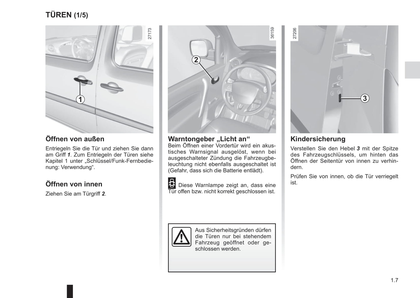 2016-2017 Renault Kangoo Owner's Manual | German