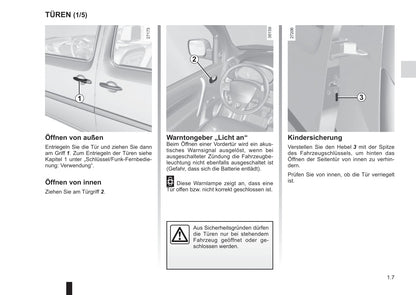 2016-2017 Renault Kangoo Owner's Manual | German