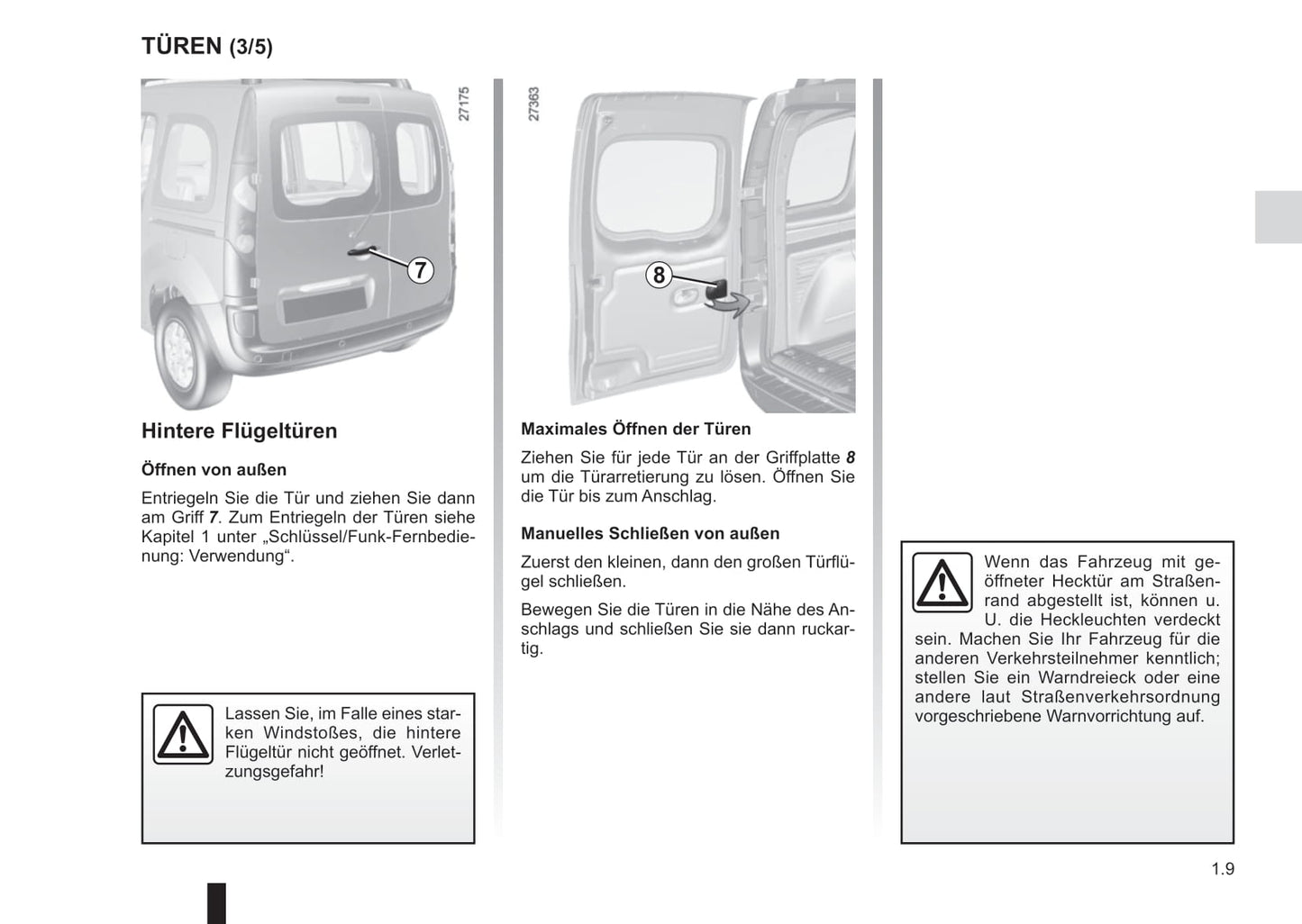 2016-2017 Renault Kangoo Owner's Manual | German