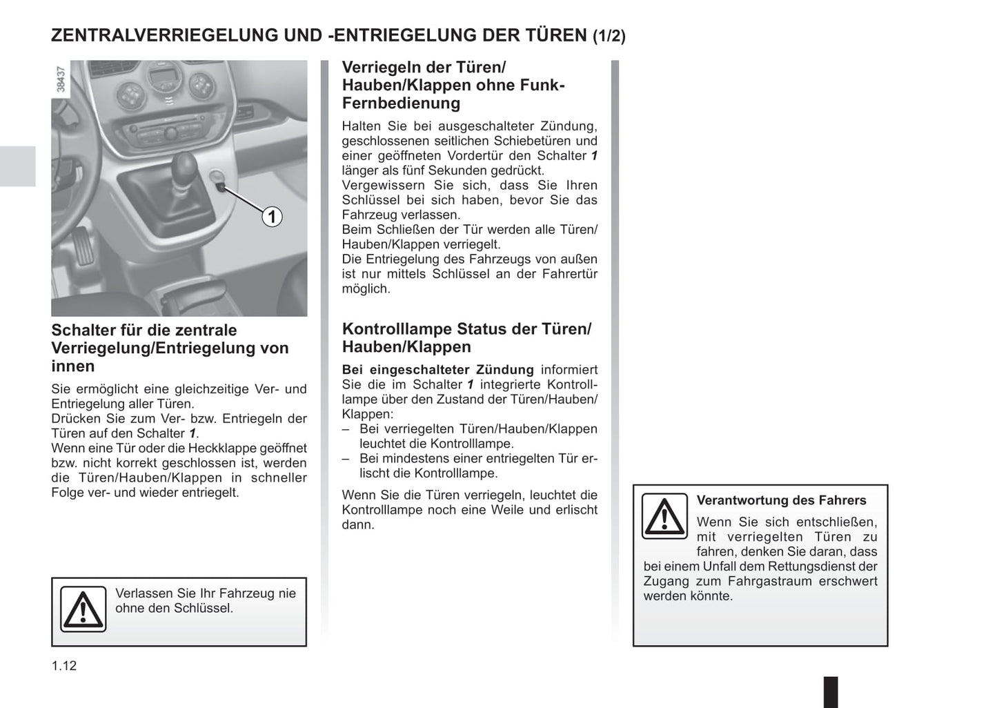 2016-2017 Renault Kangoo Owner's Manual | German