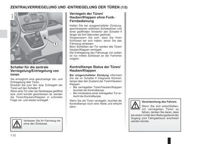 2016-2017 Renault Kangoo Owner's Manual | German