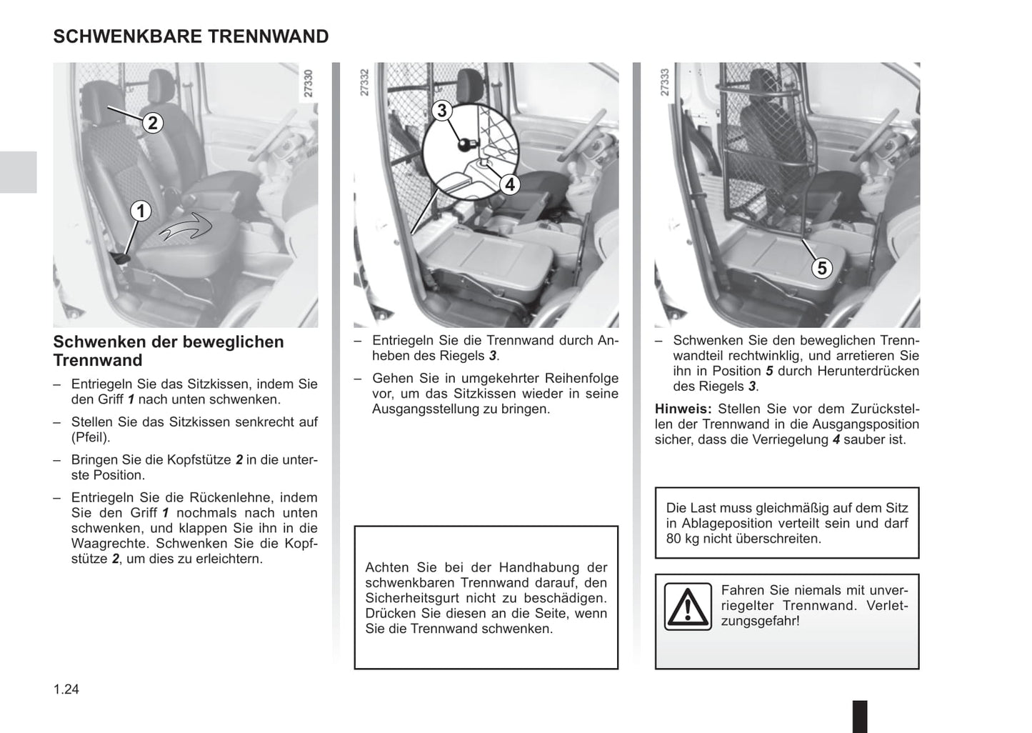 2016-2017 Renault Kangoo Owner's Manual | German