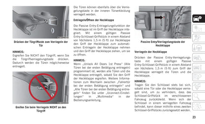 2019-2020 Jeep Wrangler Owner's Manual | German