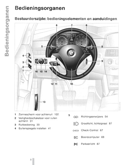 2003-2007 BMW 5-serie Manuel du propriétaire | Néerlandais