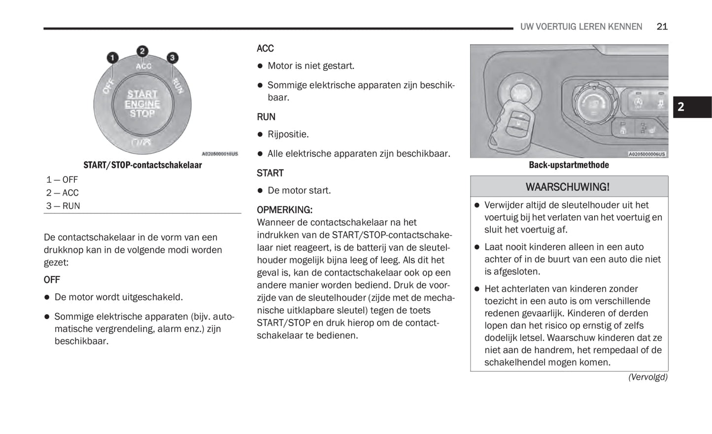 2020-2021 Jeep Gladiator Owner's Manual | Dutch