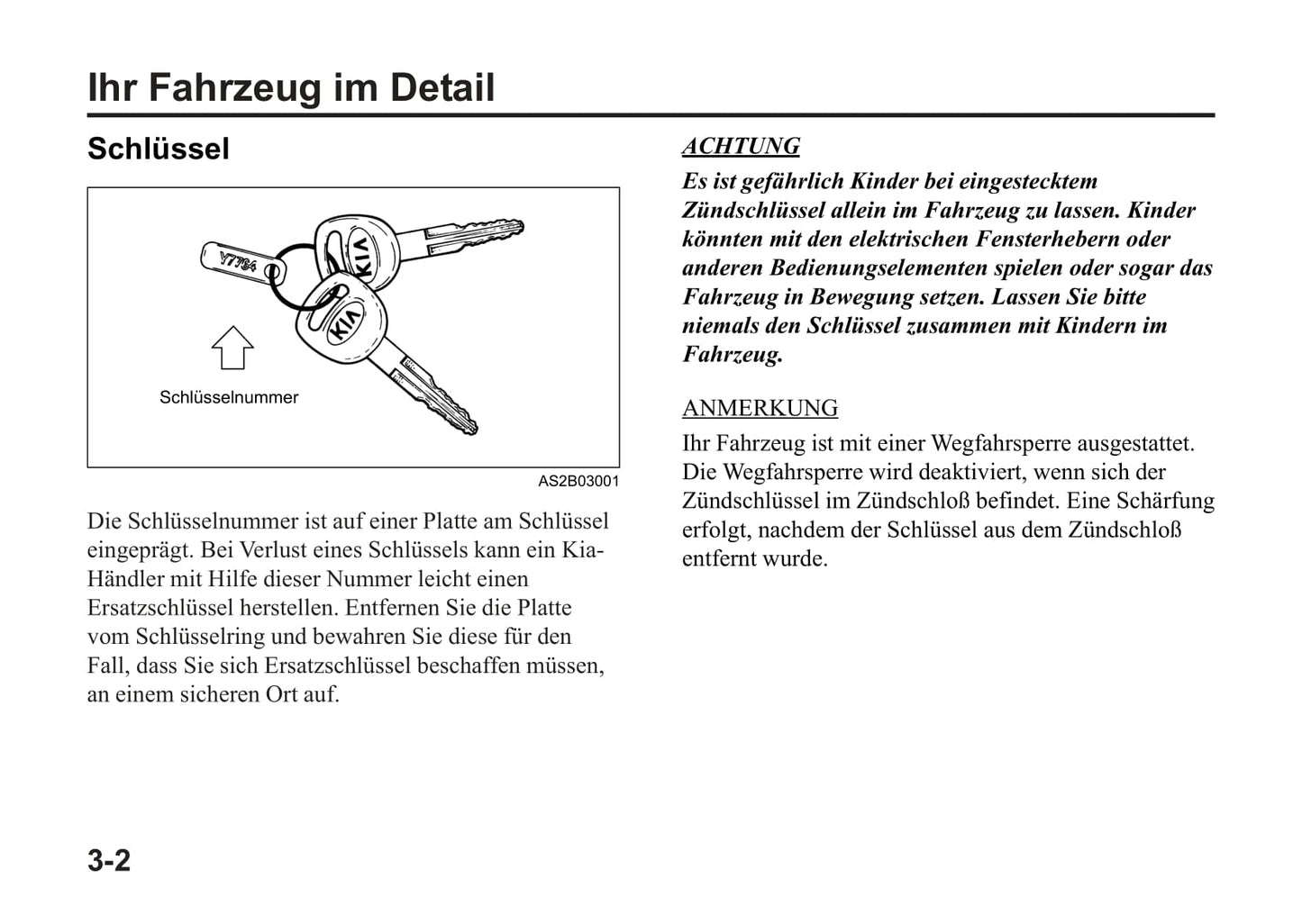 2004-2005 Kia Rio Owner's Manual | German