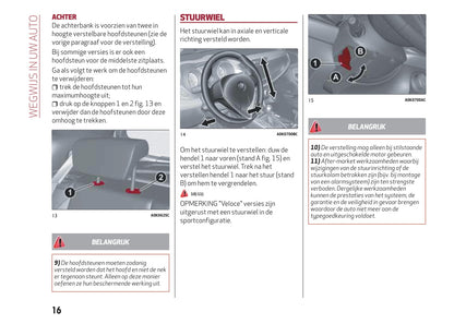 2016-2023 Alfa Romeo Giulietta Owner's Manual | Dutch