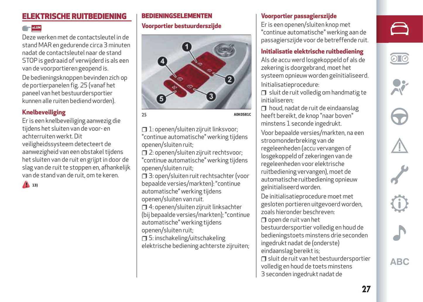 2016-2023 Alfa Romeo Giulietta Owner's Manual | Dutch