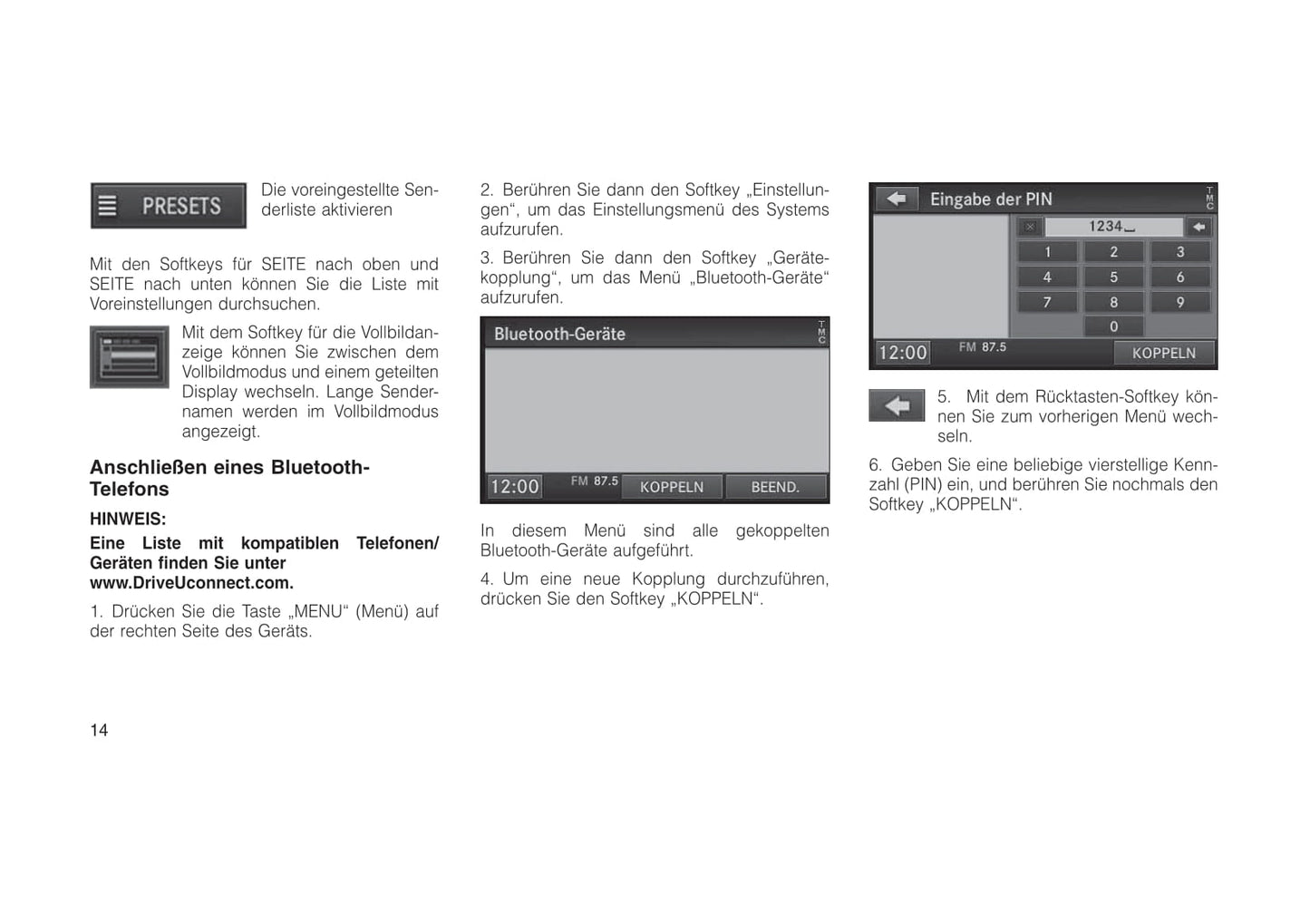 Navigation Bedienungsanleitung 2012 - 2013